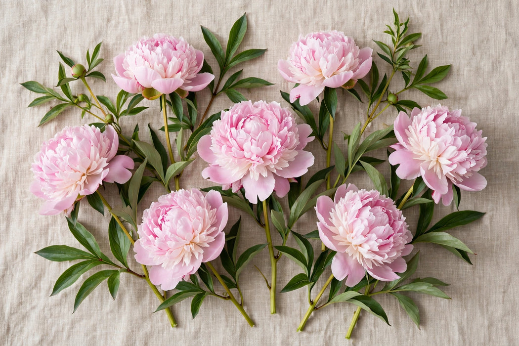 PEONY ALERTIE LIGHT PINK 50cm - Light Pink - 100 Stems