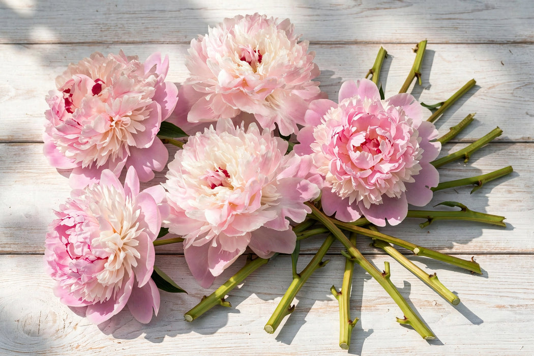 PEONY ALERTIE PINK 55cm - Pink - 60 Stems