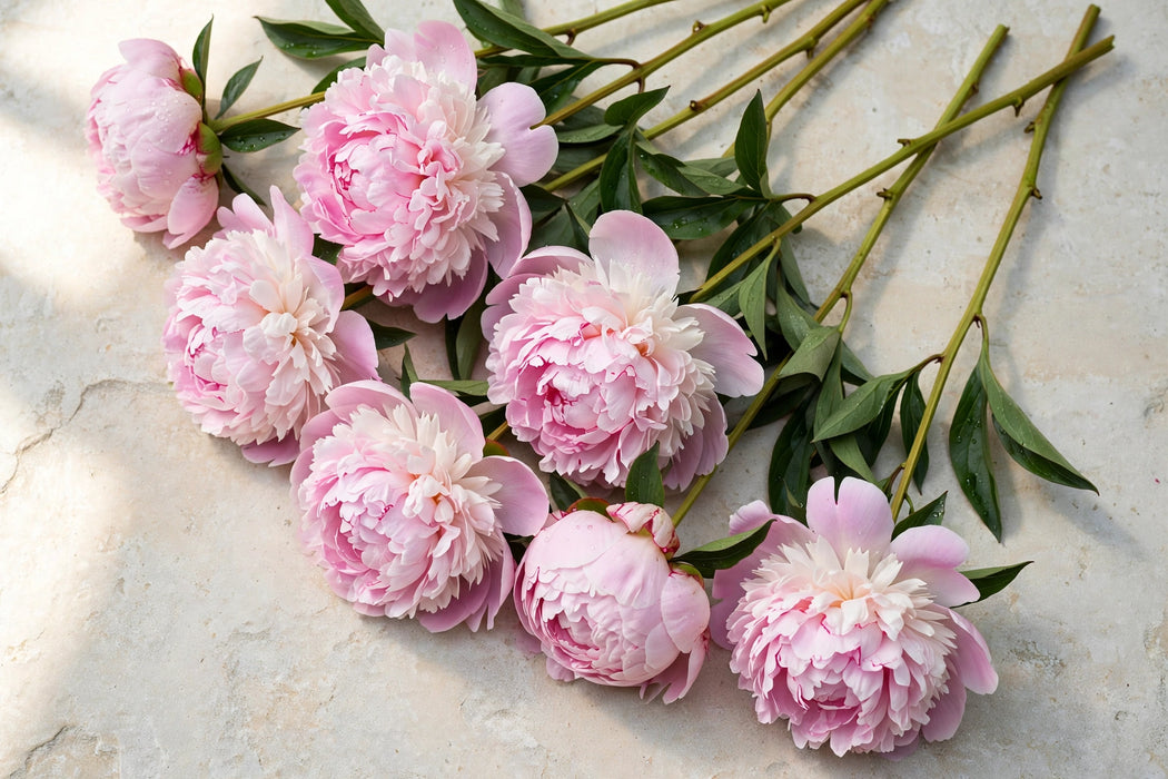 PEONY ANGEL CHEEKS 50cm - Pink - 100 Stems