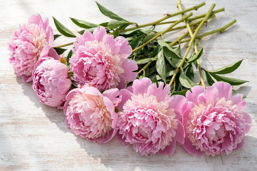 PEONY ANGEL CHEEKS GIGA PINK 60cm - Pink - 60 Stems