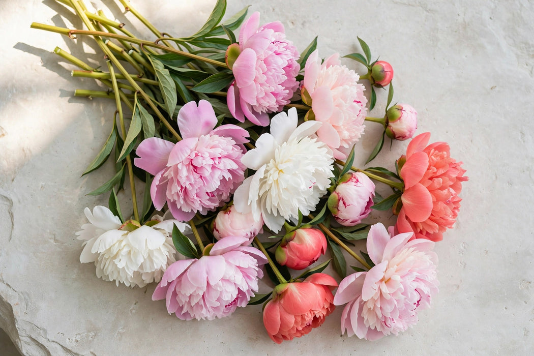 PEONY ASSORTED FARM CHOICE 55cm - Assorted - 60 Stems