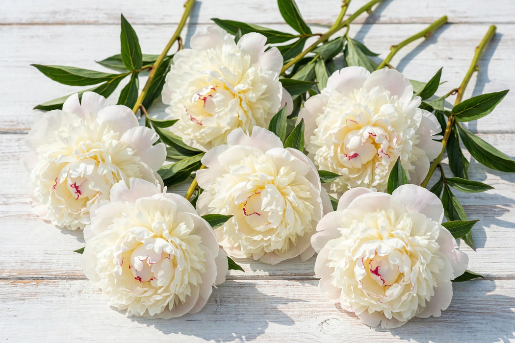 PEONY BOWL OF CREAM 50-60cm - Cream - 100 Stems