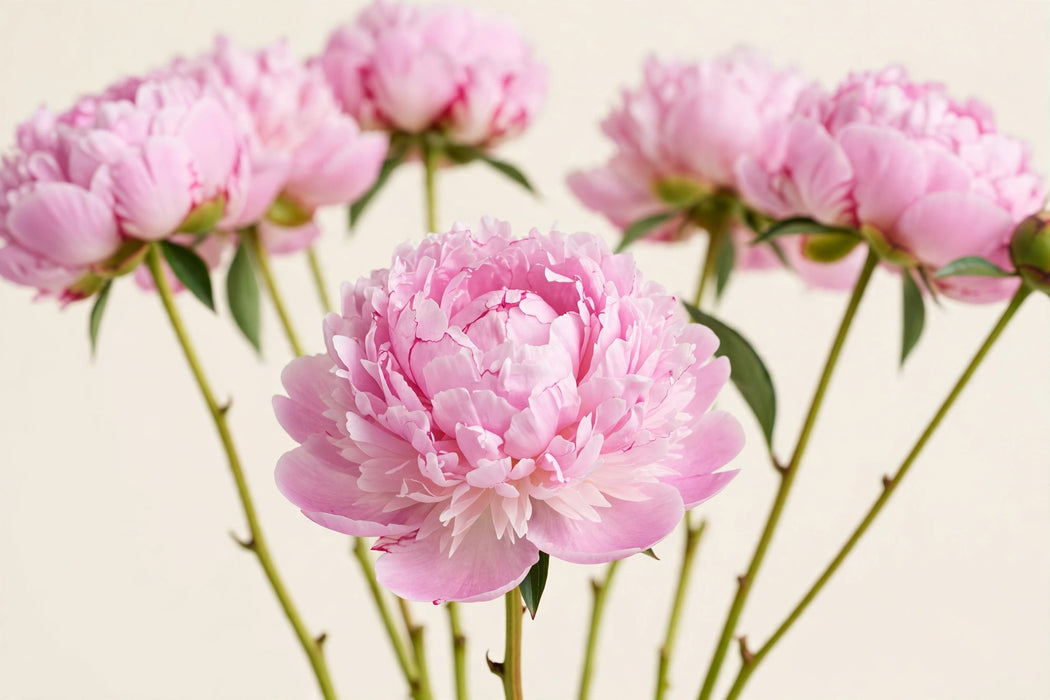 PEONY CATHERINA FOUNTAIN PINK 60cm - Pink - 60 Stems
