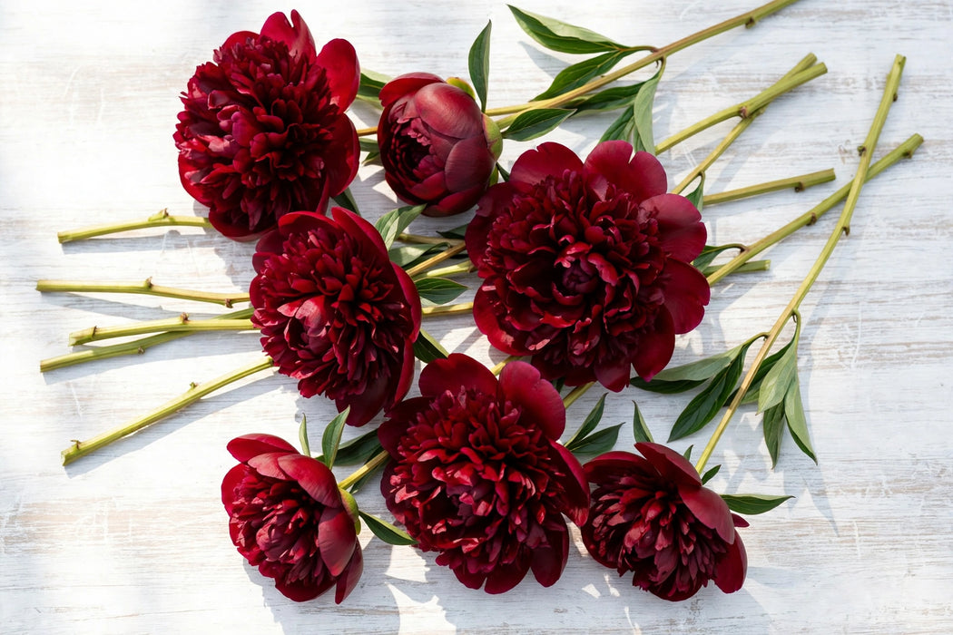PEONY CHRISTMAS VELVET 60cm - 60 Stems