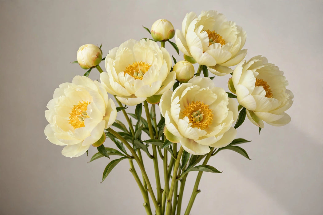 PEONY CLAIRE DE LUNE 60cm - 60 Stems