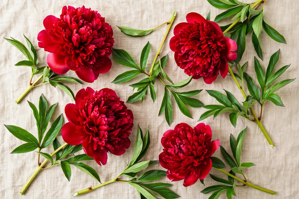 PEONY COMMAND PERFORMANCE CARDINAL RED 45cm - Red - 100 Stems