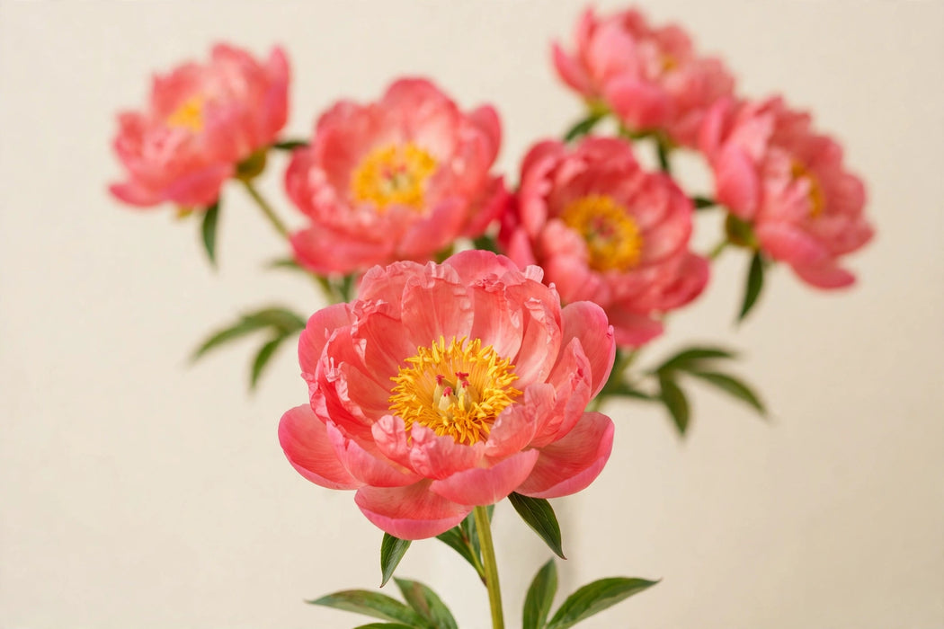 PEONY CORAL CHARM - Coral - 100 Stems
