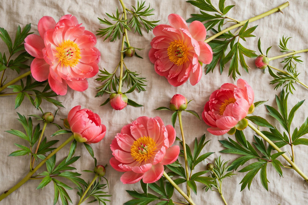 PEONY CORAL CHARM / CORAL 50cm - Coral - 60 Stems