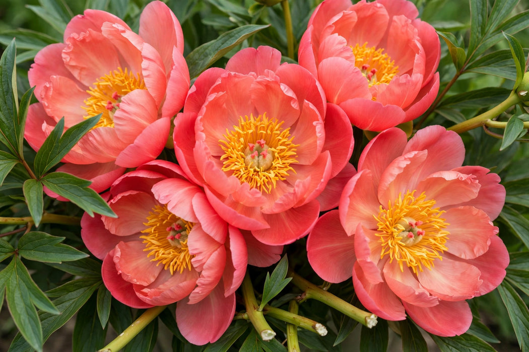 PEONY CORAL SUNSET 45cm - Coral - 60 Stems