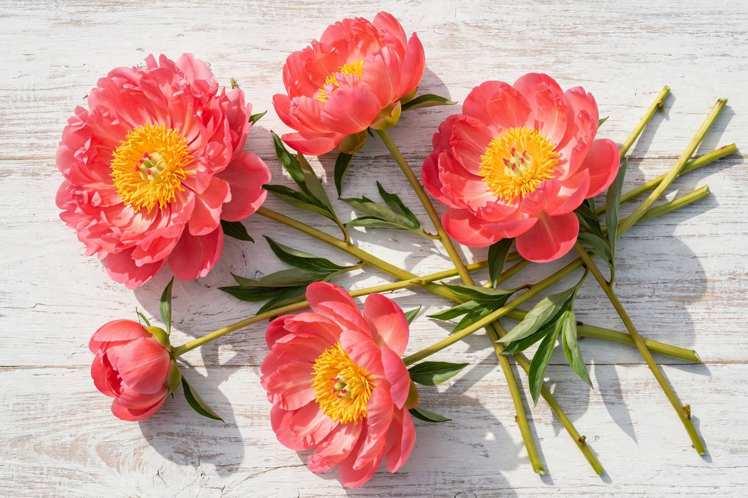 PEONY CORAL SUNSET 50cm - Coral - 60 Stems