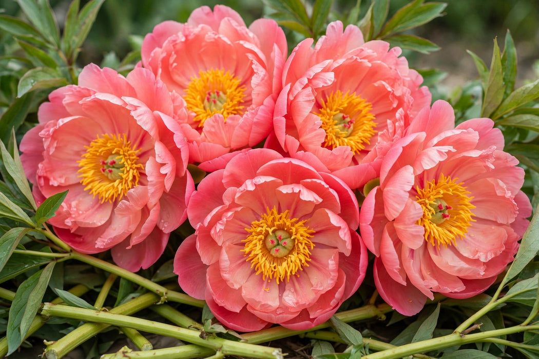 PEONY CORAL SUNSET EXTRA GRADE 60cm - Coral - 60 Stems
