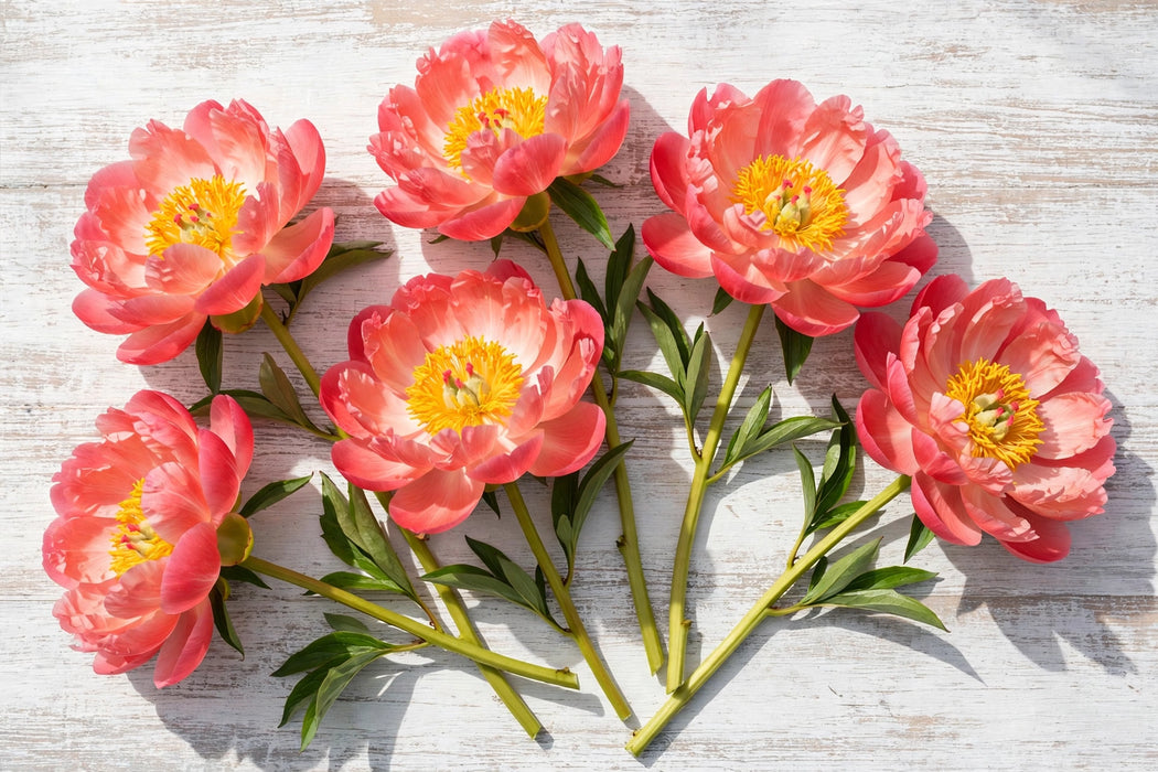 PEONY CORAL SUNSET SUPER 60cm - Coral - 60 Stems