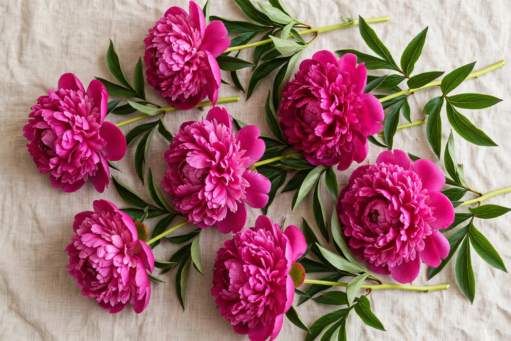 PEONY D FLEMING DARK PINK 60cm - Pink - 60 Stems