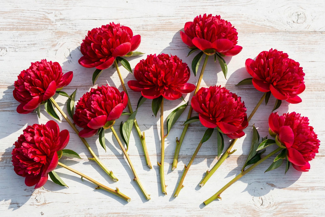 PEONY DIANA PARKS / DK RED 50cm - Red - 60 Stems