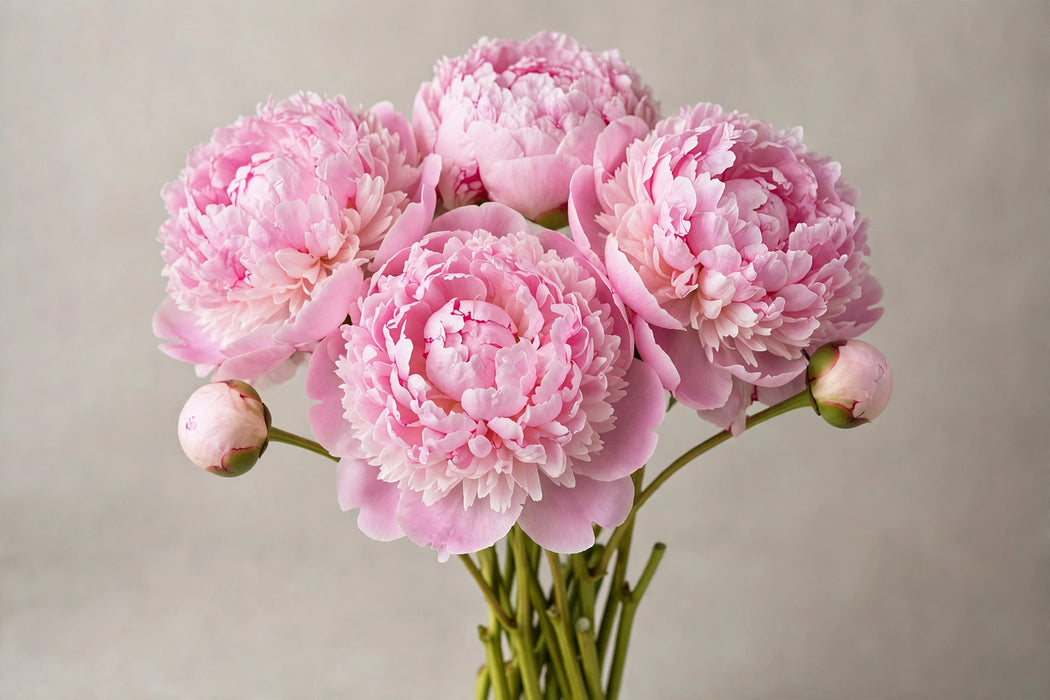 PEONY DINNER PLATE PINK 55cm - Pink - 60 Stems