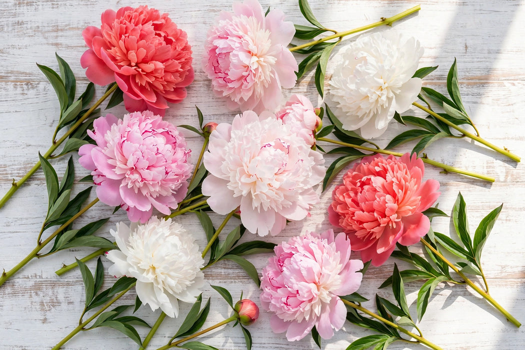 PEONY DOUBLES MIX 50cm - 60 Stems