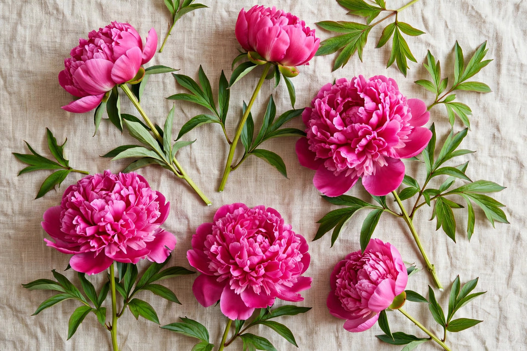 PEONY DR A FLEMING 55cm - Dark Pink - 100 Stems