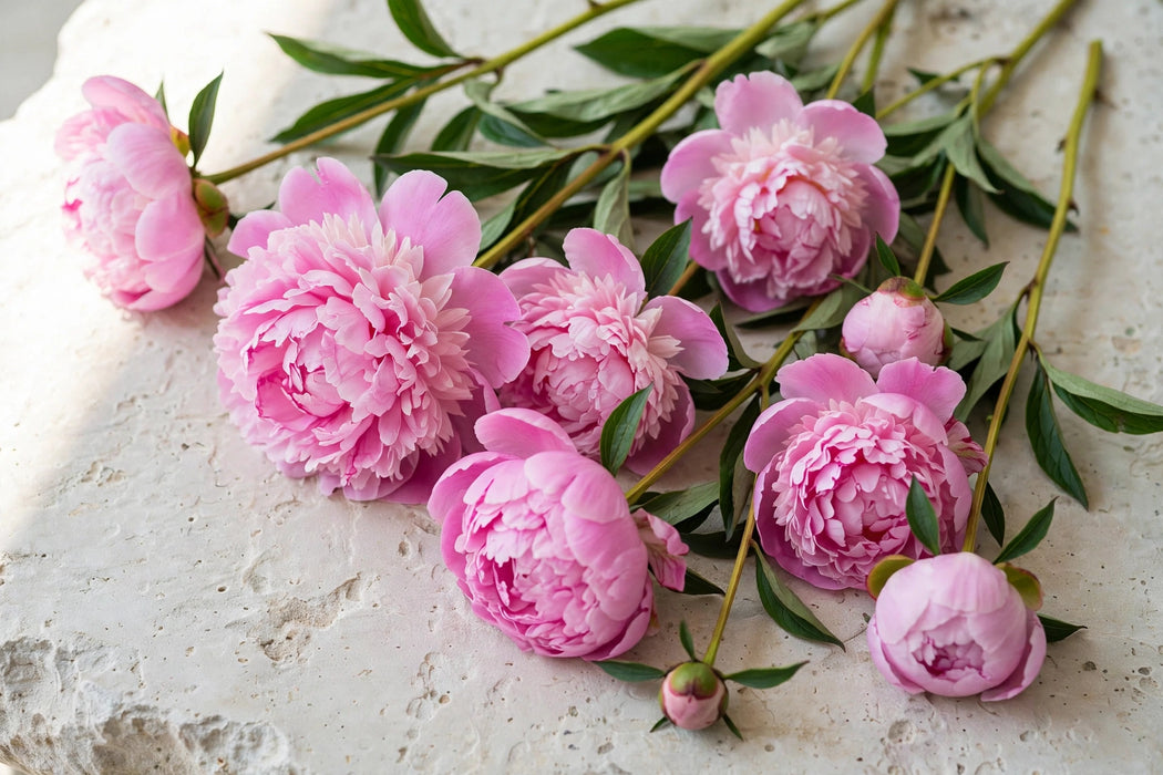 PEONY DR FLEMING MED PINK 60cm - Pink - 60 Stems