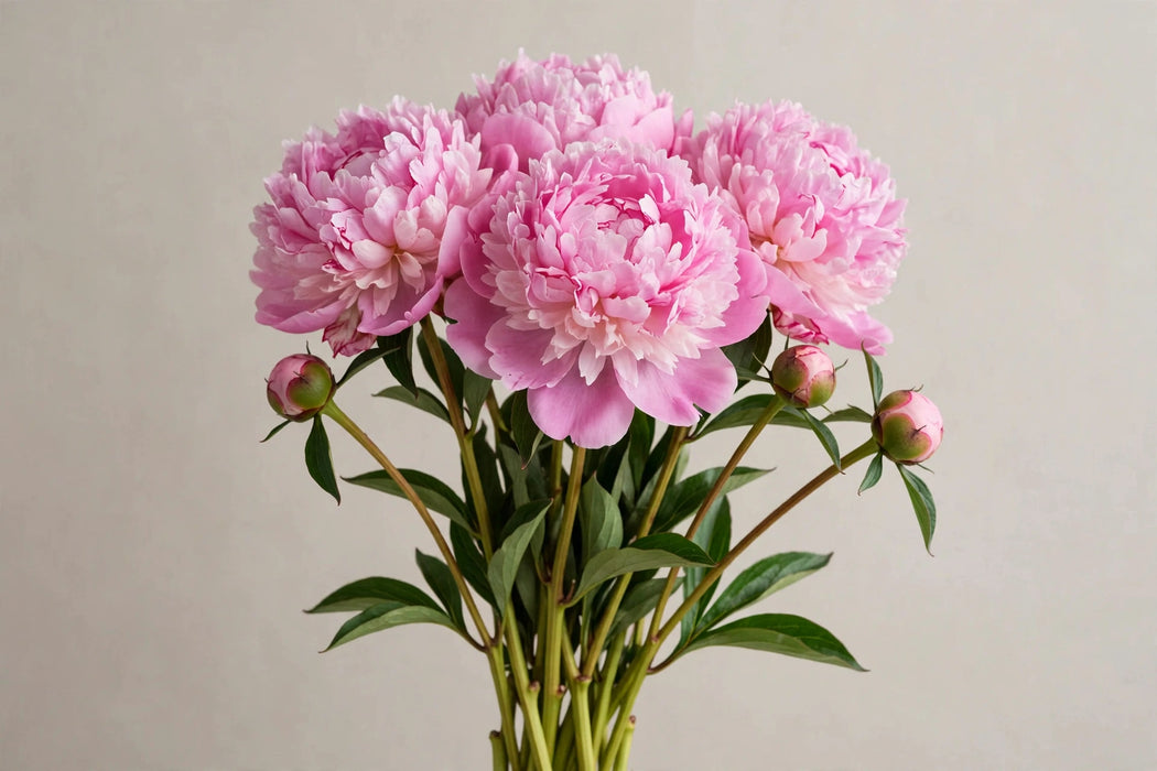 PEONY DR FLEMING MED PINK BIG HEAD 45cm - Pink - 60 Stems
