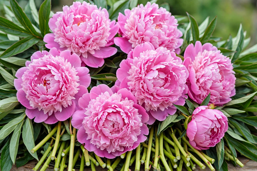PEONY DR FLEMING MEDIUM PINK 60cm - Pink - 60 Stems