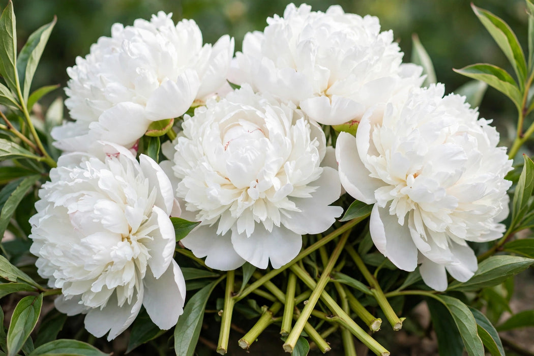 PEONY DUCHESSE WHITE 45cm - White - 100 Stems