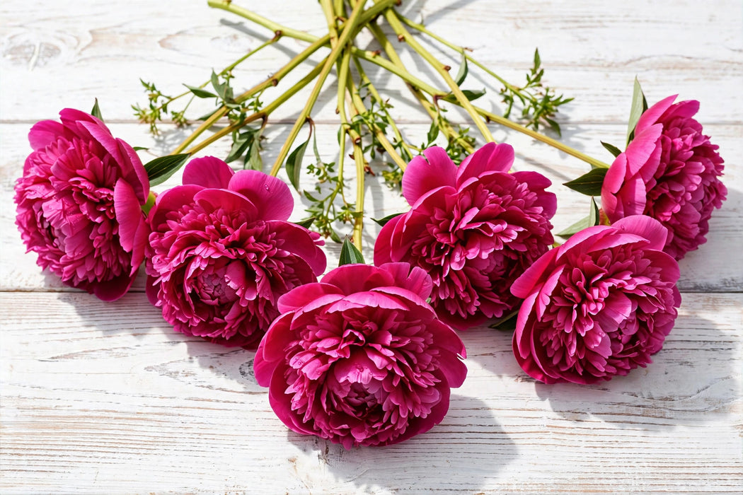 PEONY FLEMING DK PINK 55cm - Pink - 60 Stems