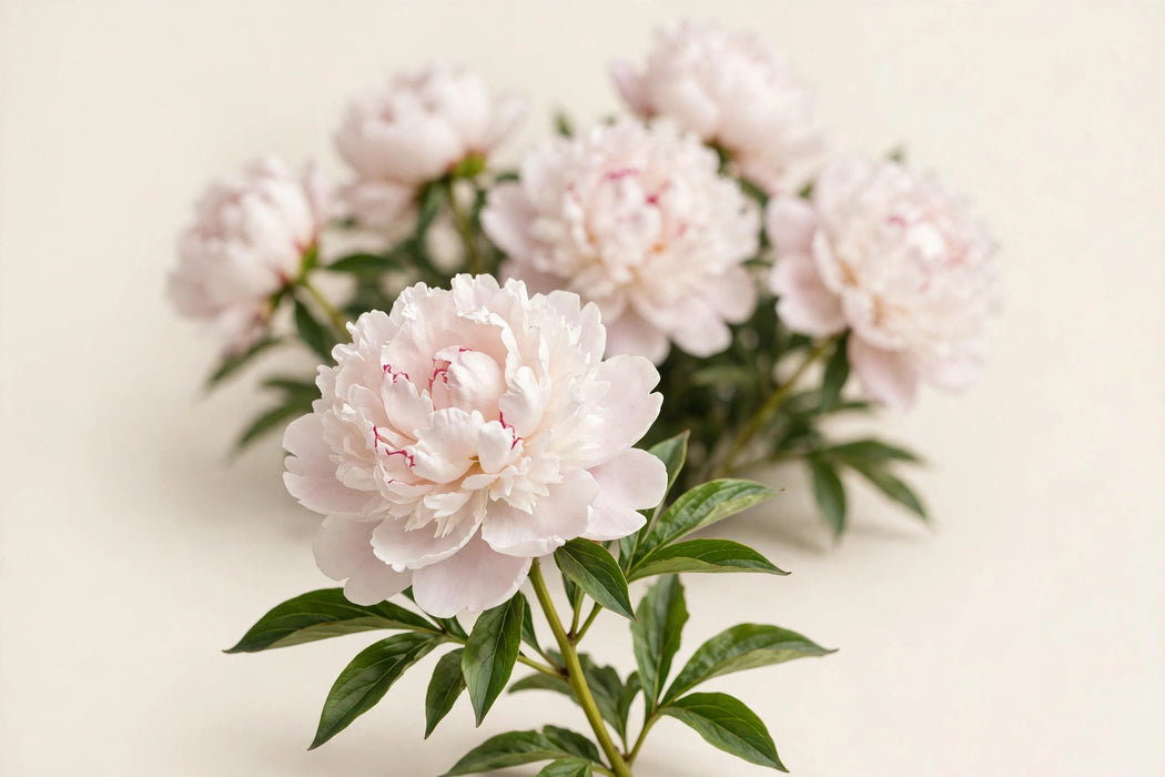 PEONY GARDENIA - Blush White - 100 Stems