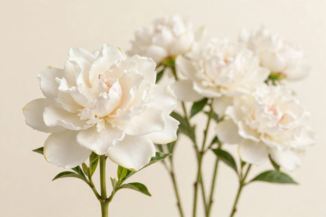 PEONY GARDENIA 60cm - 60 Stems