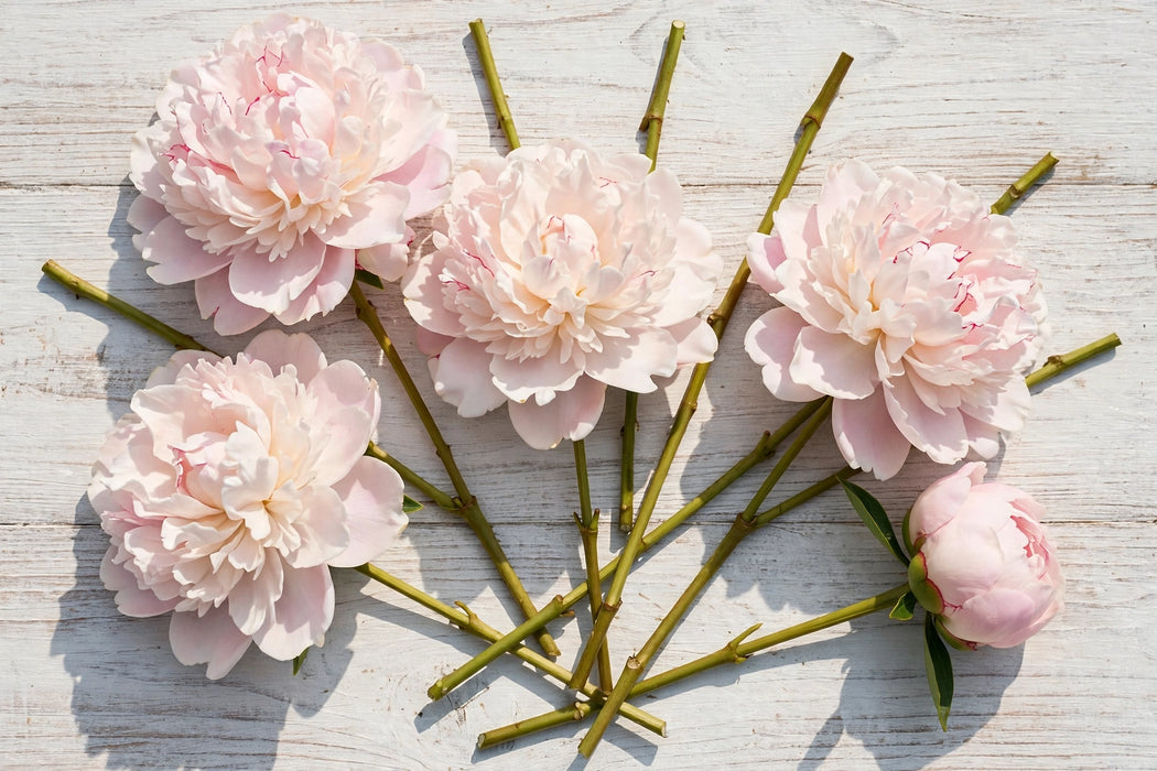 PEONY GARDENIA BLUSH 55cm - Blush - 60 Stems