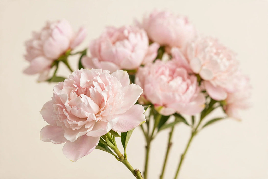 PEONY GARDENIA BLUSH 60cm - Blush - 60 Stems