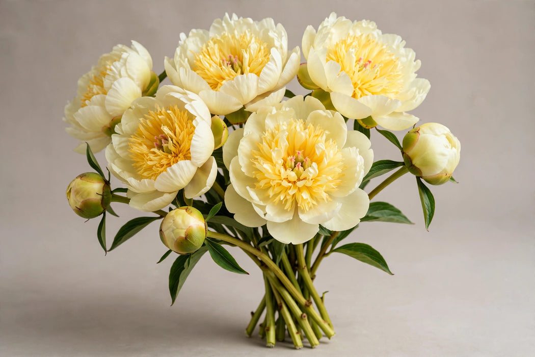 PEONY HONEYGOLD EXTRA 55cm - 60 Stems