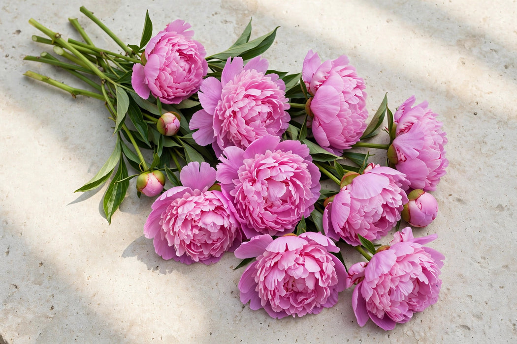 PEONY JACORMA MED PINK 45cm - Pink - 60 Stems