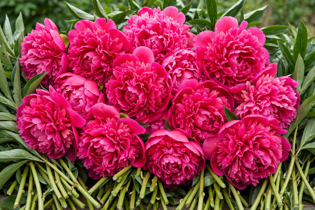 PEONY KANSAS - Hot Pink - 100 Stems