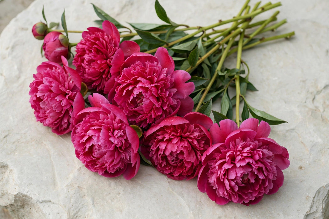 PEONY KANSAS 50cm - Cerise - 100 Stems