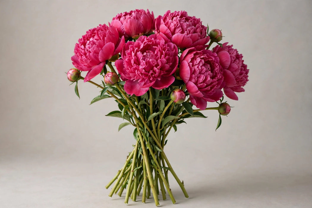 PEONY KANSAS 55cm - Cerise - 100 Stems