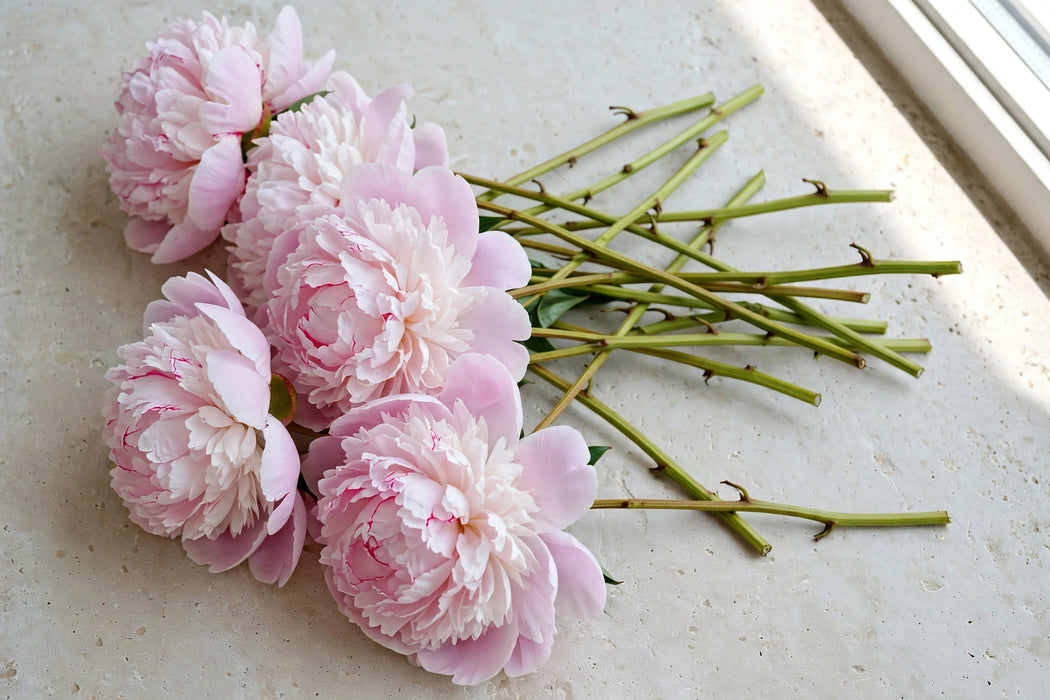PEONY LIGHT PINK PECHER 40-50cm - Light Pink - 100 Stems