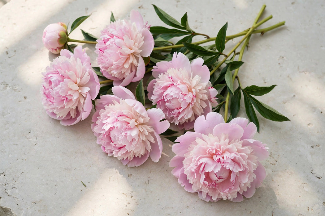 PEONY LT PINK SARAH BERNHARDT 60cm - Light Pink - 60 Stems