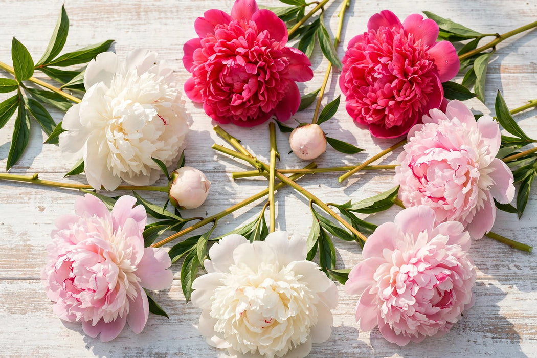 PEONY MIX-B (DUCHESSE N, KANSAS, SARAH B) - 100 Stems