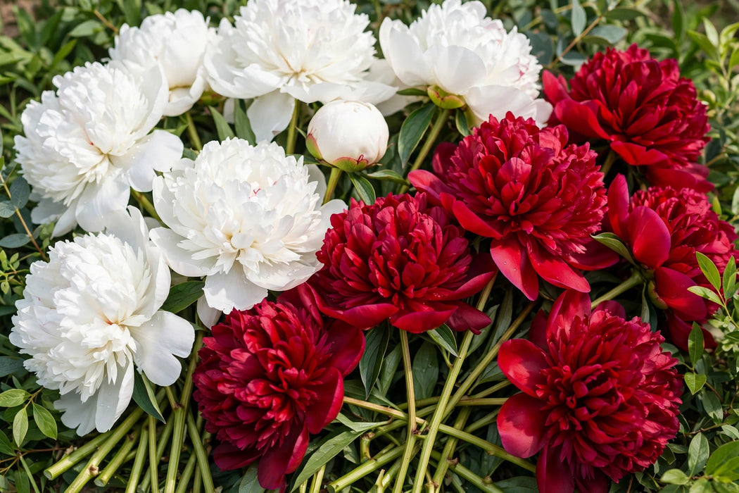 PEONY MIX-O PREMIUM (BRIDAL SHOWER X 50, COMMAND X 50) - Mixes - 100 Stems