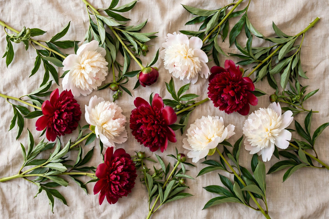 PEONY MIX-X (DUCHESSE N, RED C) - 100 Stems