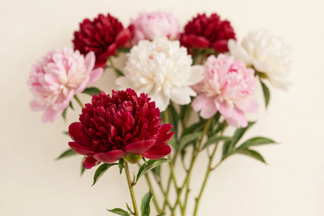 PEONY MIX-Z (RED S, JULES E, DUCHESSE N) - 100 Stems