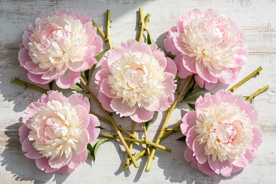 PEONY NICK SHAYLOR BIG BLUSH 60cm - Blush - 60 Stems