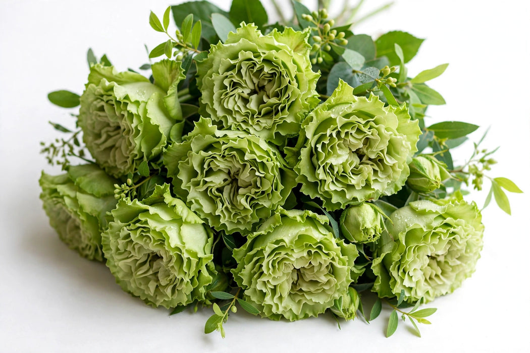 Next Day Delivery - ROSE VEGGIE 40cm 4cm 25st - Green - 100 Stems [Limited]