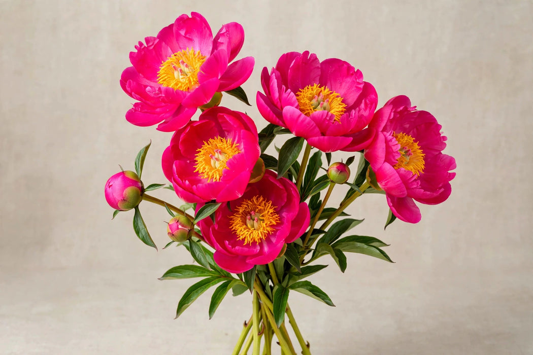 PEONY PAULA FAY HOT PINK 50-60cm - Hot Pink - 100 Stems