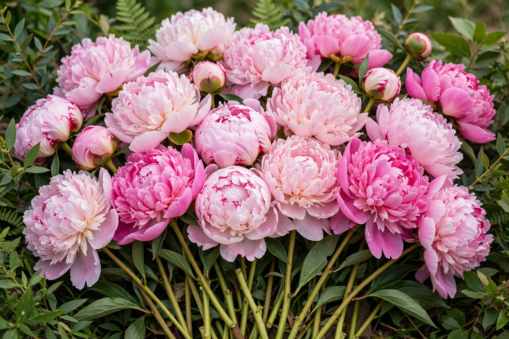 PEONY PINK ASSORTED 60cm - Pink - 60 Stems
