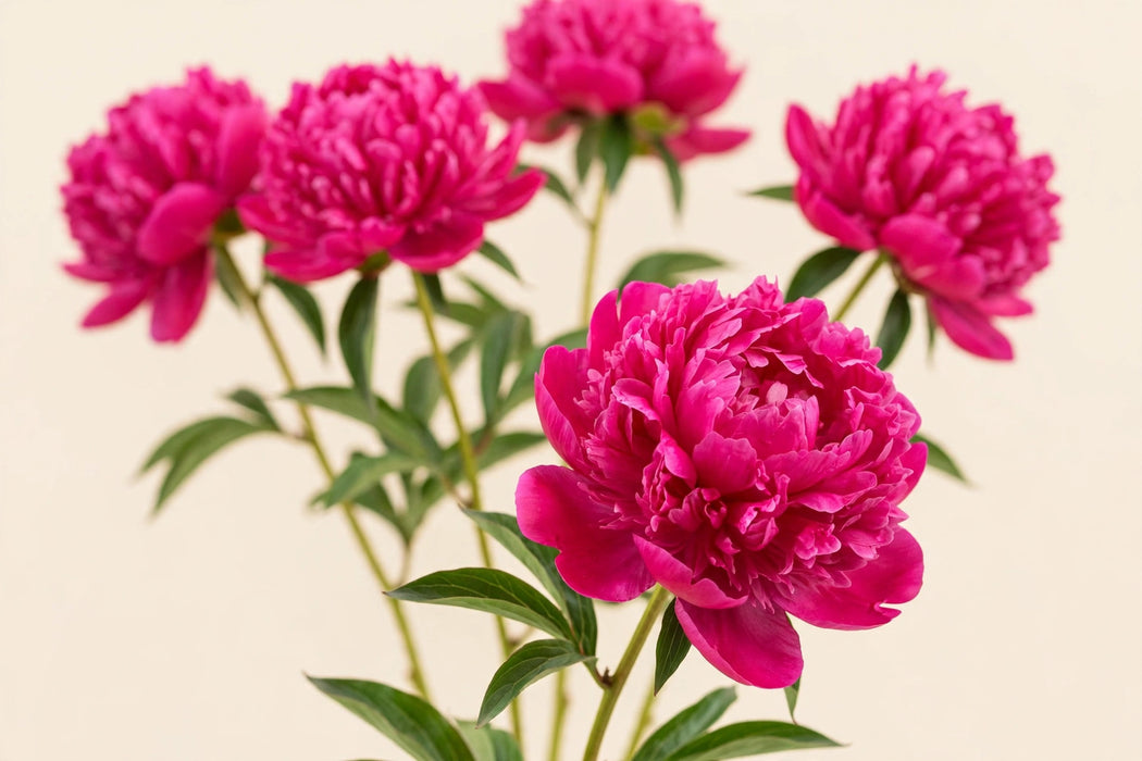PEONY RED BERNHARDT FUCHSIA 60cm - Fuchsia - 60 Stems