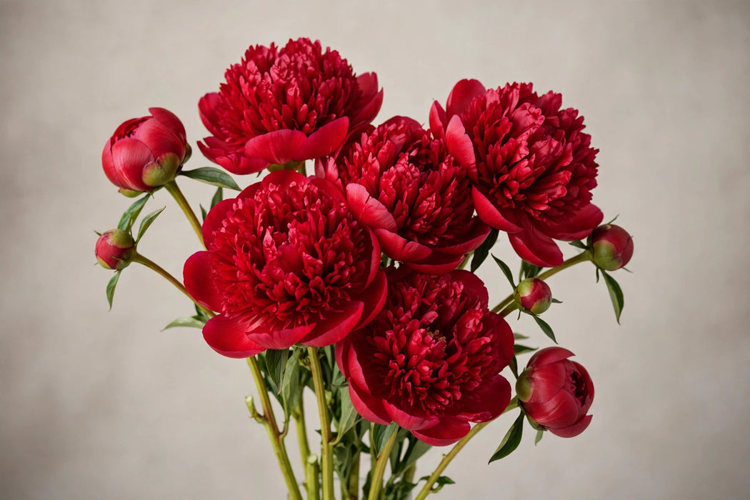 PEONY RED CHARM 40cm - Red - 60 Stems