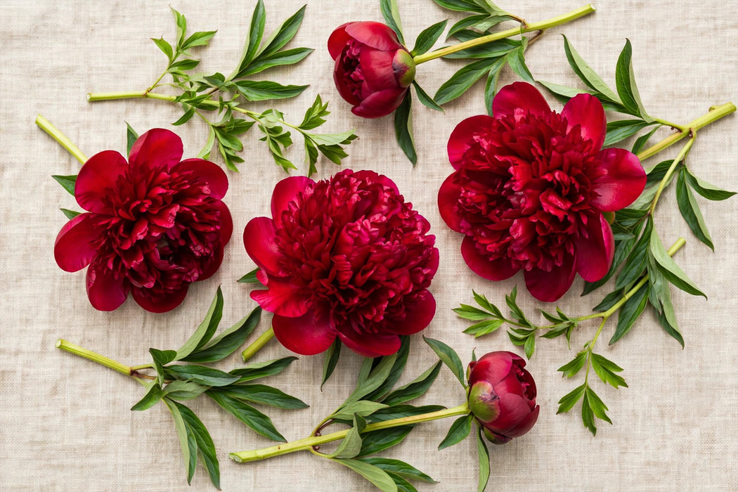 PEONY RED CHARM 50cm - Red - 60 Stems