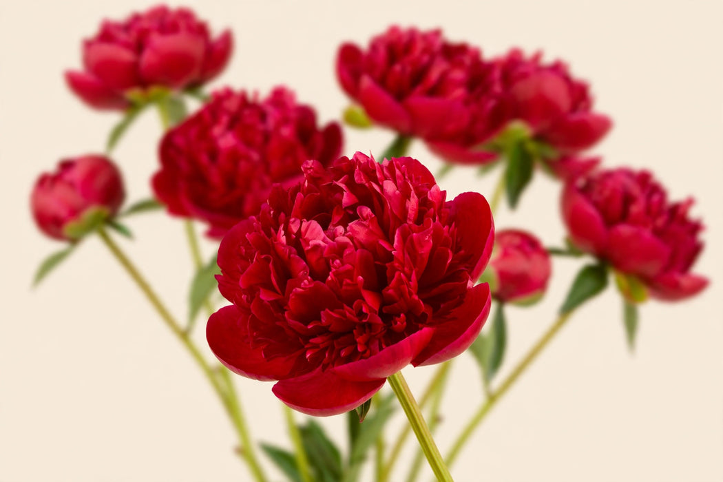 PEONY RED SARAH 45cm - Red - 100 Stems