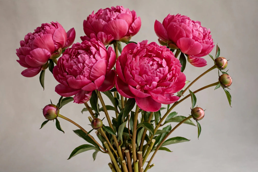 PEONY RED SARAH BERNHARDT 45cm - Cerise - 100 Stems